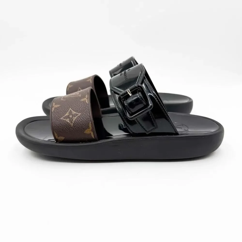 Louis Vuitton Sunbath LV Sandals Slides Monogram Mules EU 38 US 8